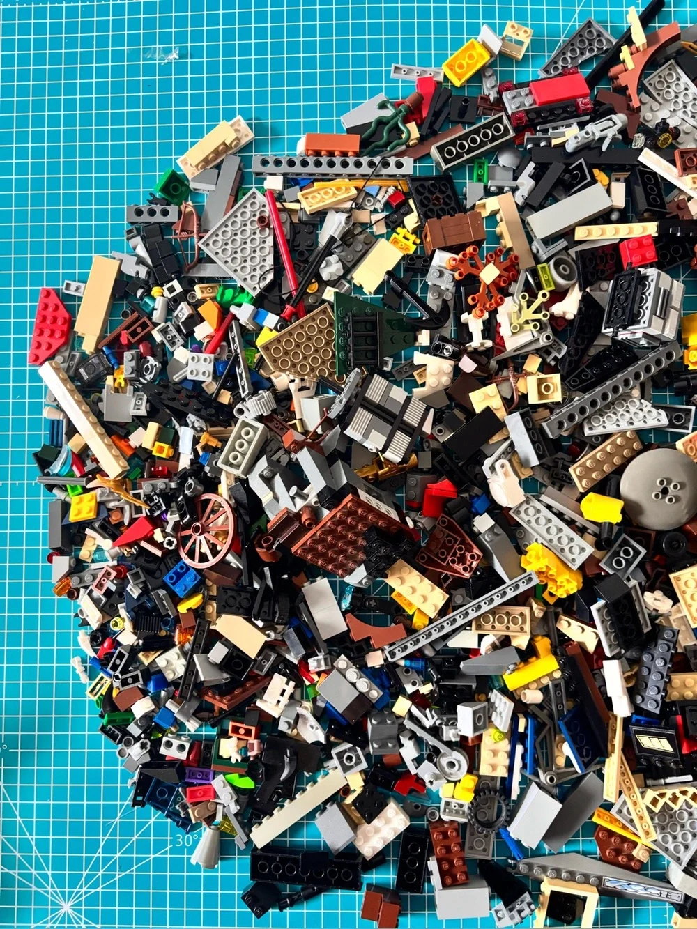 LEGO Mixed Building Bricks Pieces Parts Bulk Lot 3 Lbs 11 Oz